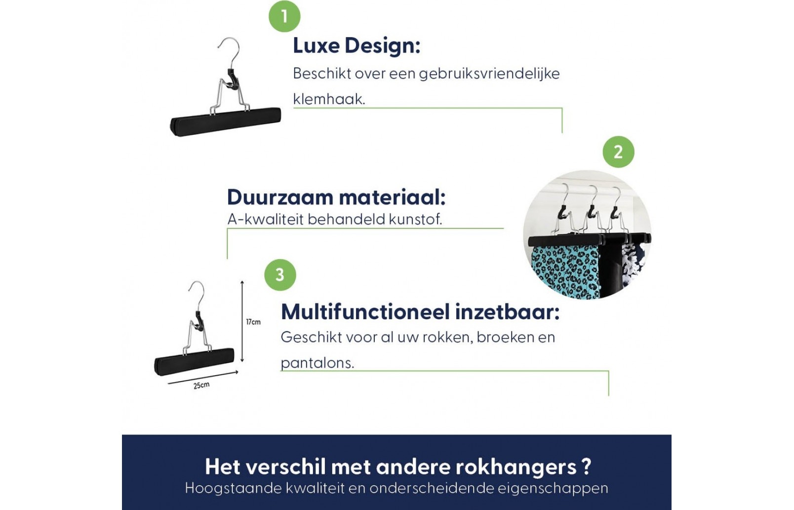 Skirt hangers black lacquered wood LGS00830